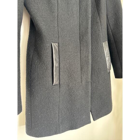 SOIA & KYO Jemma Car Wool Coat in Black, Size Small - Picture 5 of 8